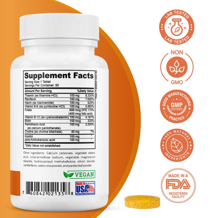 2nd Springs - Wholesale Oral Supplement/Vitamin - 2nd Springs Super B-100 Complex3