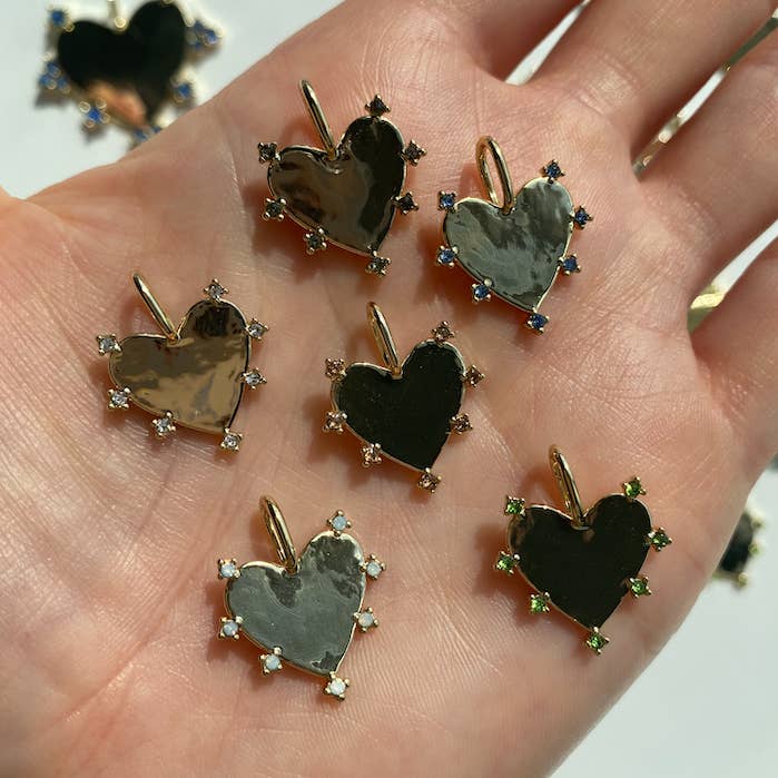 Sloane Heart Charm for wholesale by The Sis Kiss