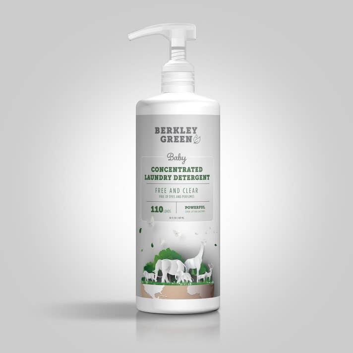 Eco Baby 10x Laundry Detergent - Free & Clear (30oz bottle) for wholesale by Berkley Green