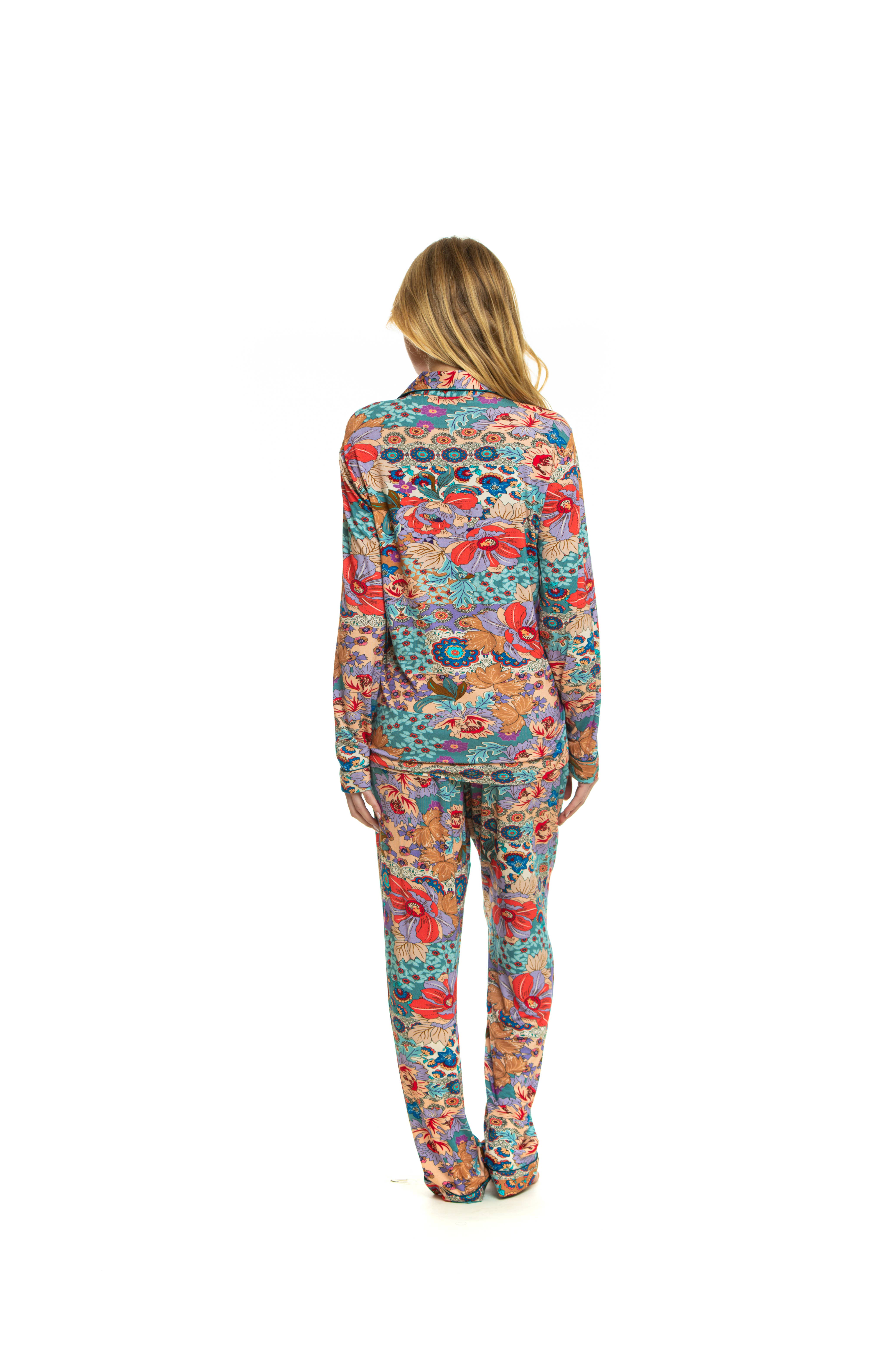 Lagoon Nadi Lagoon- Printed Long Sleeve Pajama Set for wholesale on Faire1