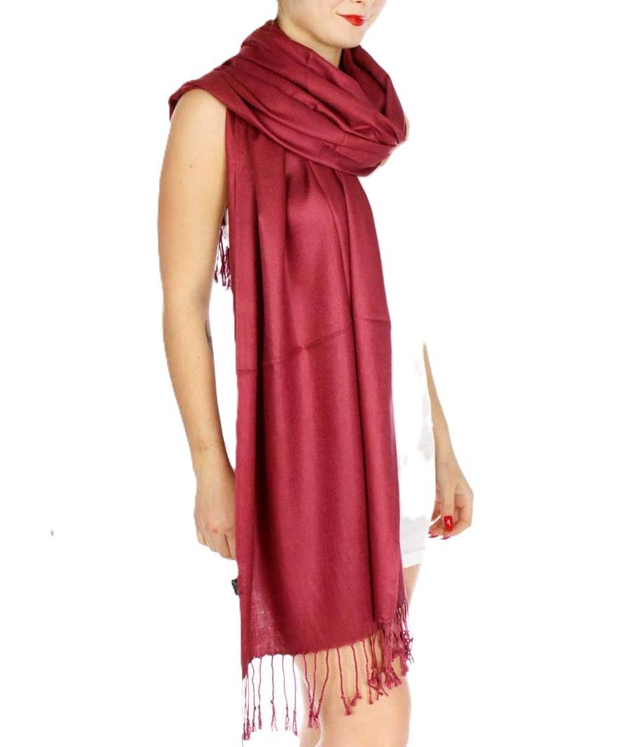 Lungta Imports – wholesale Scarf – Women's – Luxury Pashmina Shawl Scarf – Soft, Warm & Lightweight 5