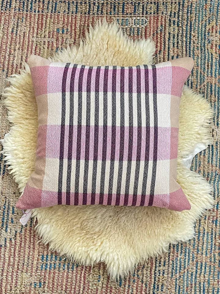 Rose Pillow for wholesale by La Pequeña Textiles