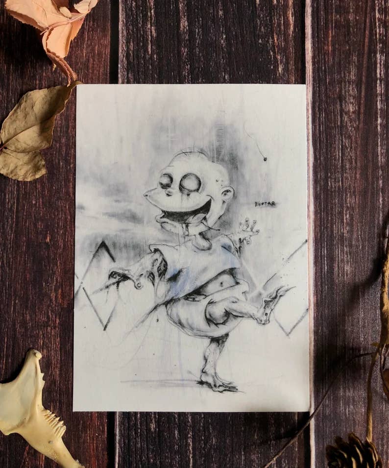 Andy Sciazko Art – wholesale Konsttryck – Rugrats Reptarred och Feathered-Print Bundle1