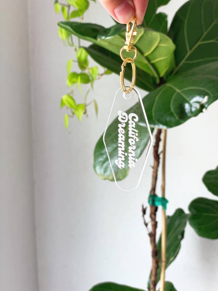 Vintage Motel Keyring for wholesale by The Coastal Kind
