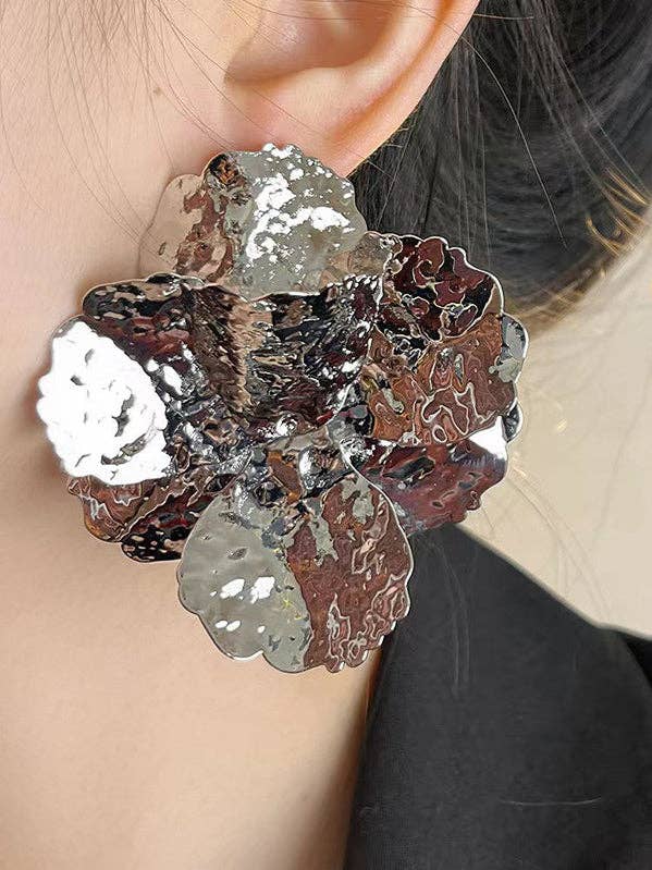 Flower Shape Shiny Earrings Accessories for wholesale by VividLux