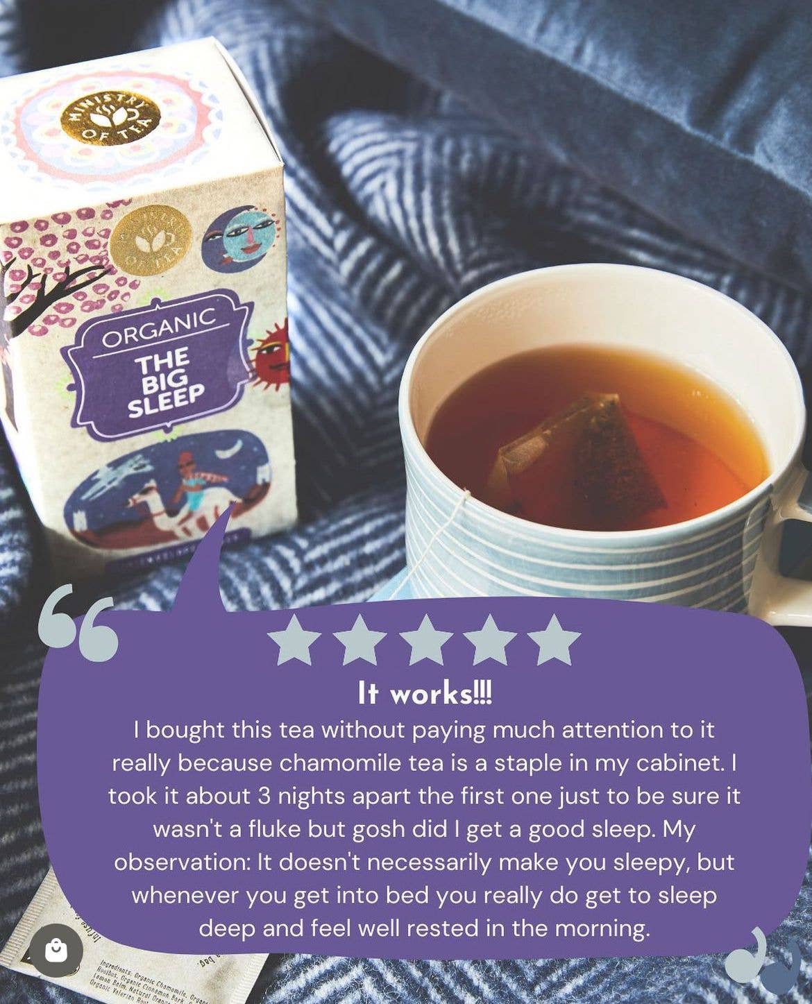 Stella Foods s.r.l. - Wholesale Health/Detox Tea - The Big Sleep Organic MINISTRY OF TEA infusion 30g 20 filters1