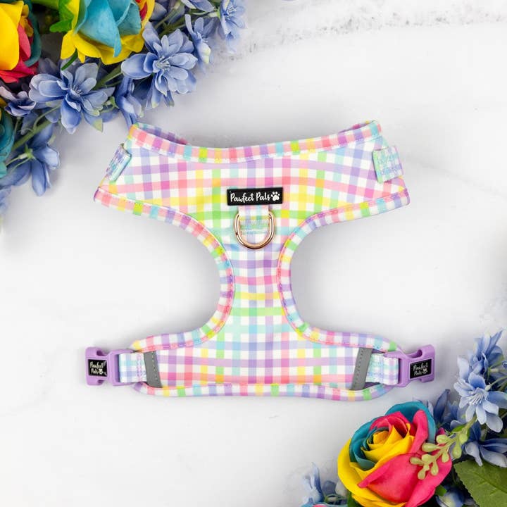 Pawfect Pals - Wholesale Pet Harness - Dog - Once and Flor-All - Gingham No-Pull Adjustable Harness