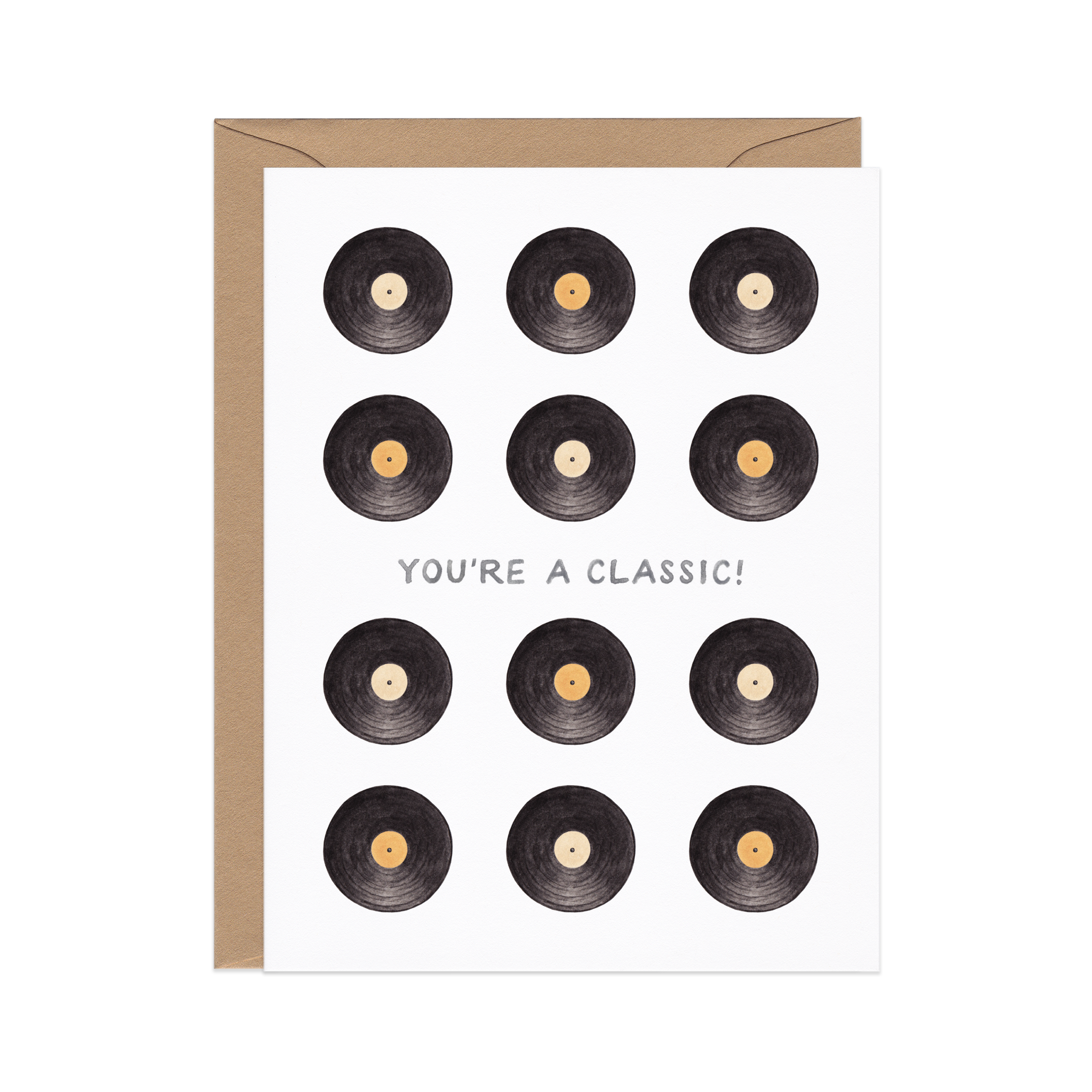 Amy Zhang - Wholesale Birthday Card - You're A Classic — Vintage Music Pun Birthday Card1