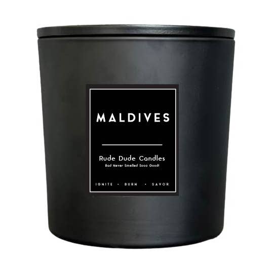 MALDIVES - Rude Dude Fragrances Candle 55 oz for wholesale by Rude Dude Fragrances by Cali Cosmetics, Inc.
