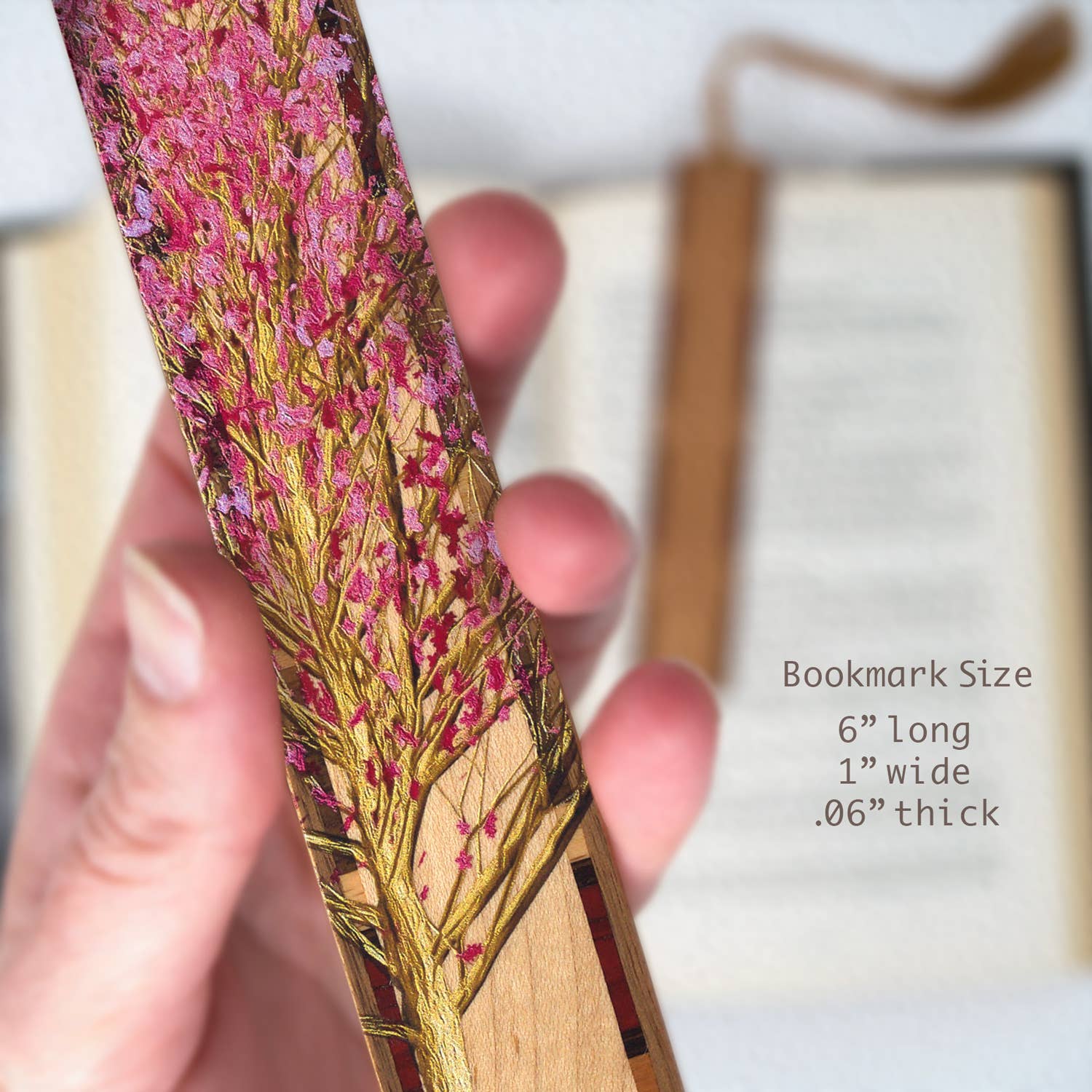 Mitercraft - Wholesale Bookmark - Cherry Tree Japanese Sakura Wooden Bookmark1