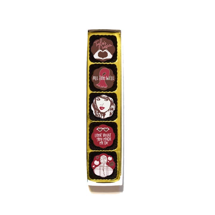 Chouquette - Wholesale Chocolate Covered Sweets - Taylor Swift Fan Club Chocolate Covered Caramels (5p in box)