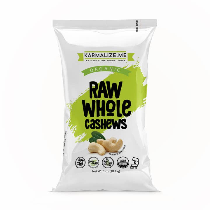 Karmalize.Me – Großhandel Nüsse – Rohe Bio Cashewkerne - 1 Unze0