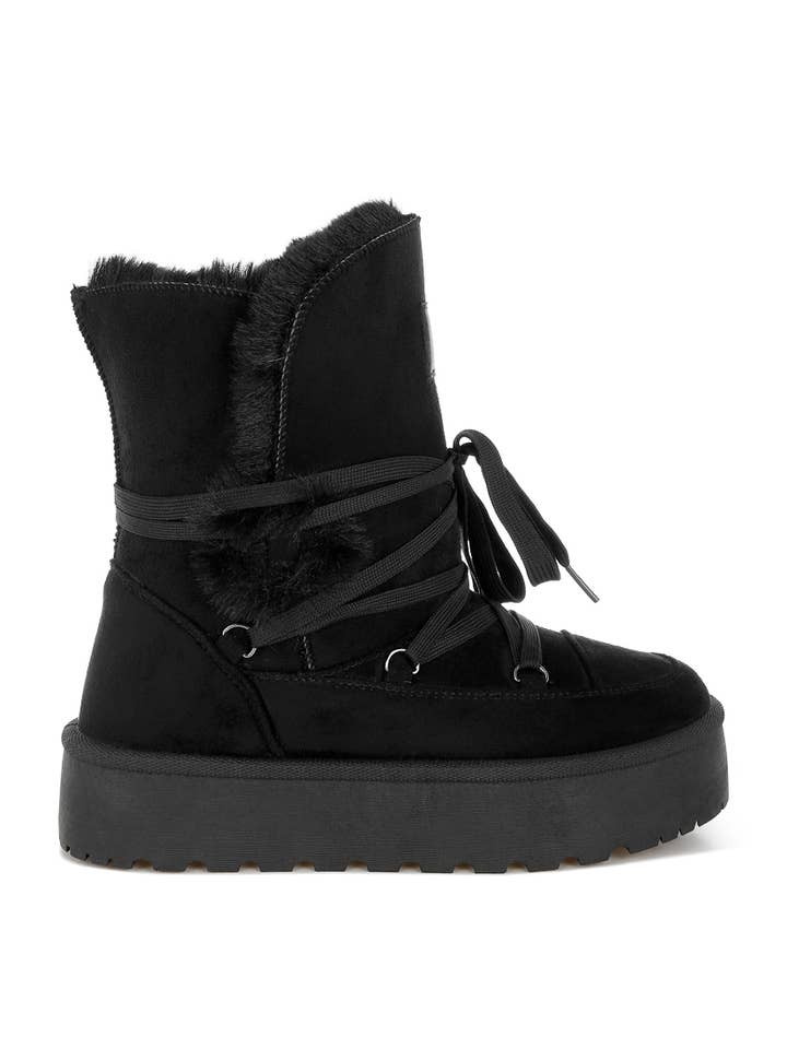 Rag Company - Wholesale Snow Boots - Women's - Noaya Chunky Faux Fur Snow Boots5