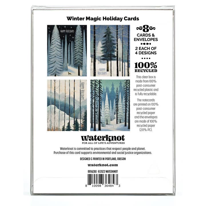 Waterknot - Wholesale Christmas Card - Winter Magic Holiday Cards Box Set