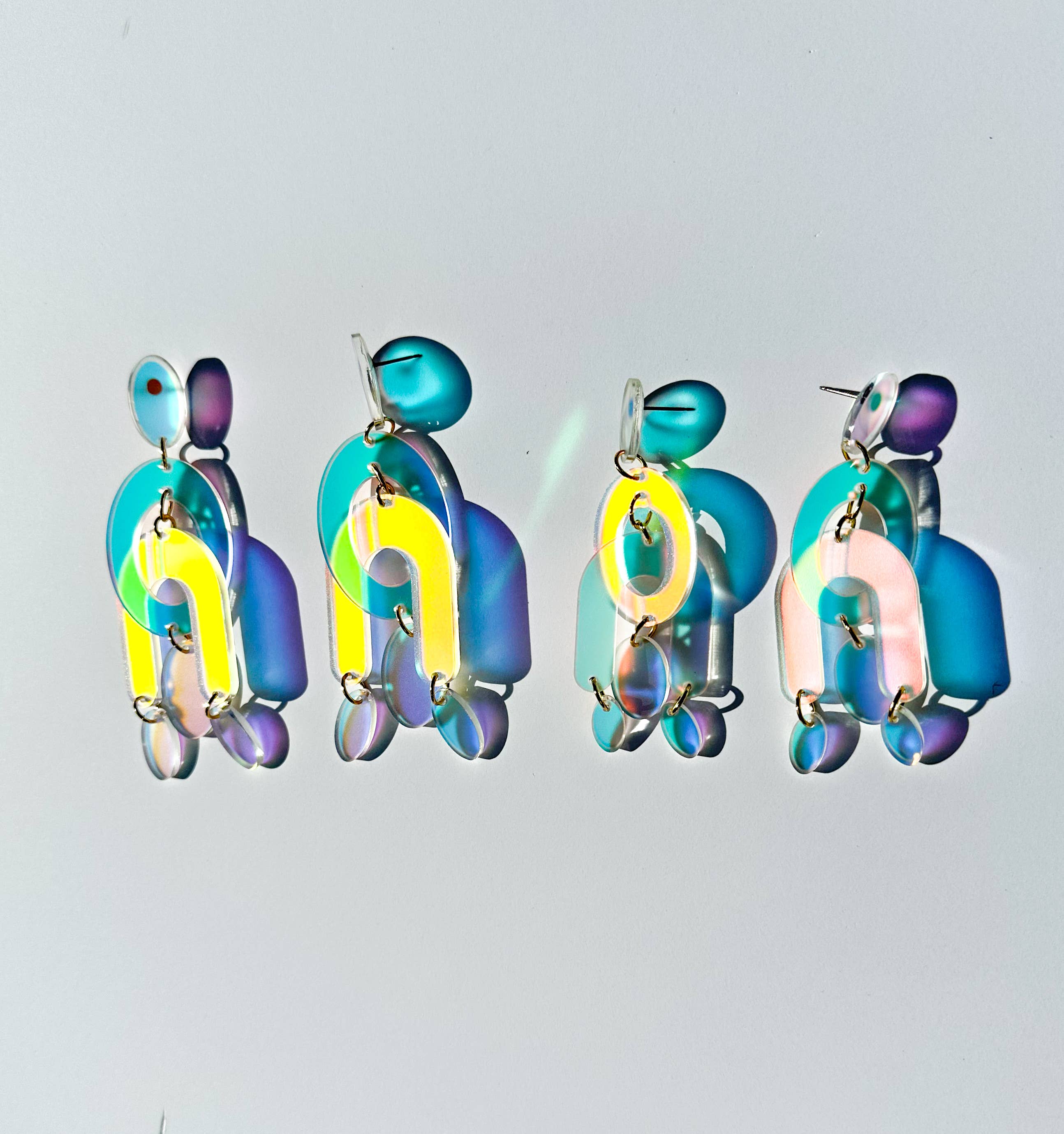 Future Ghost - Vendita all'ingrosso Orecchini pendenti - Orecchini chandelier tridimensionali Cleo6