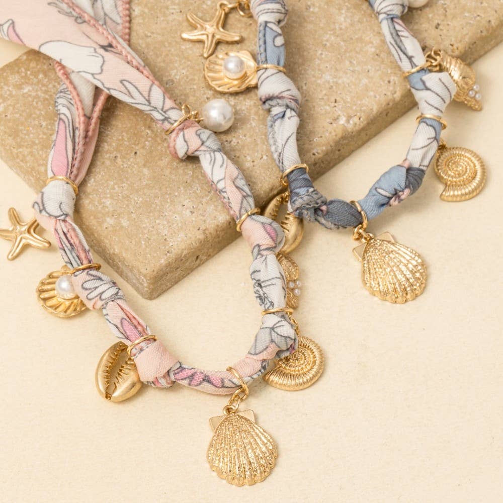 Anarchy Street – wholesale Pendant/charm necklace – Sea Life Charms Bandana Necklace3