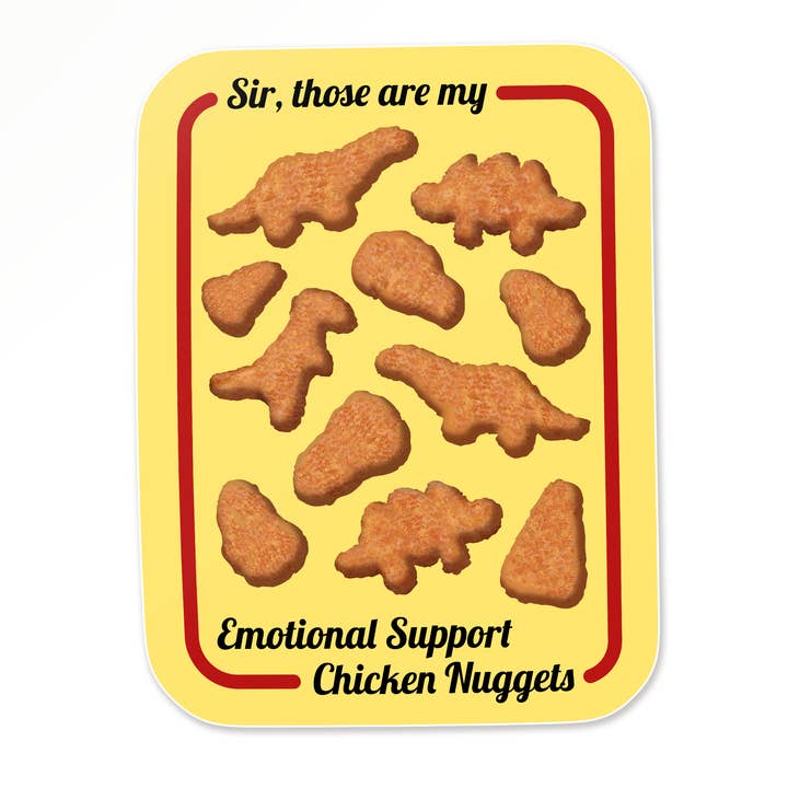 Emotional Support Nuggets Sticker and other Purchase Wholesale nugget. Free Returns & Net 60 Terms on Faire trending on Faire.
