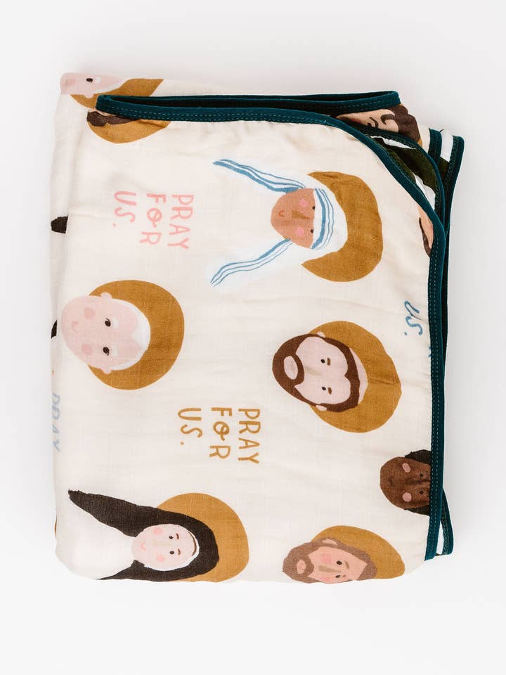 Be A Heart - Wholesale Bedding Blanket - Kids & Baby - Saints Deluxe Muslin Baby Blanket Quilt