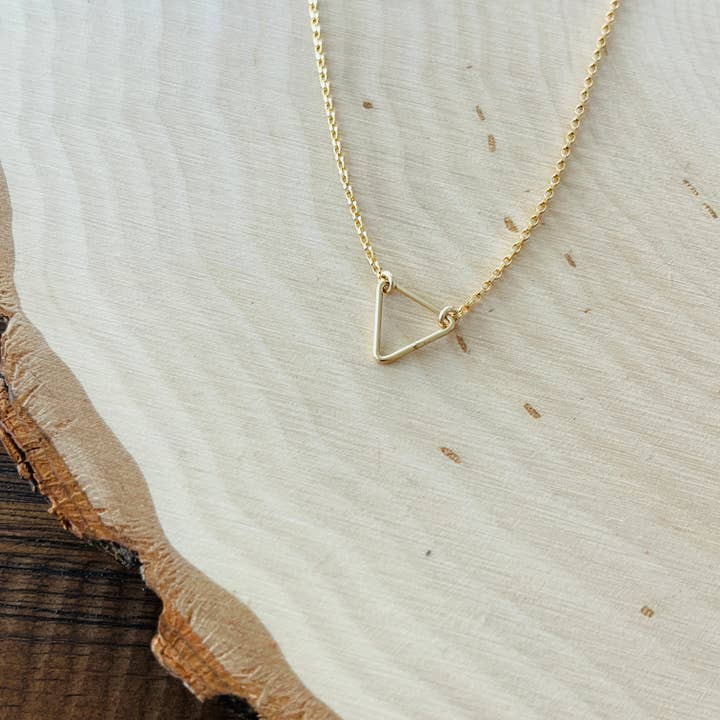 TRIANGLE NECKLACE for wholesale by Siren Jewelry