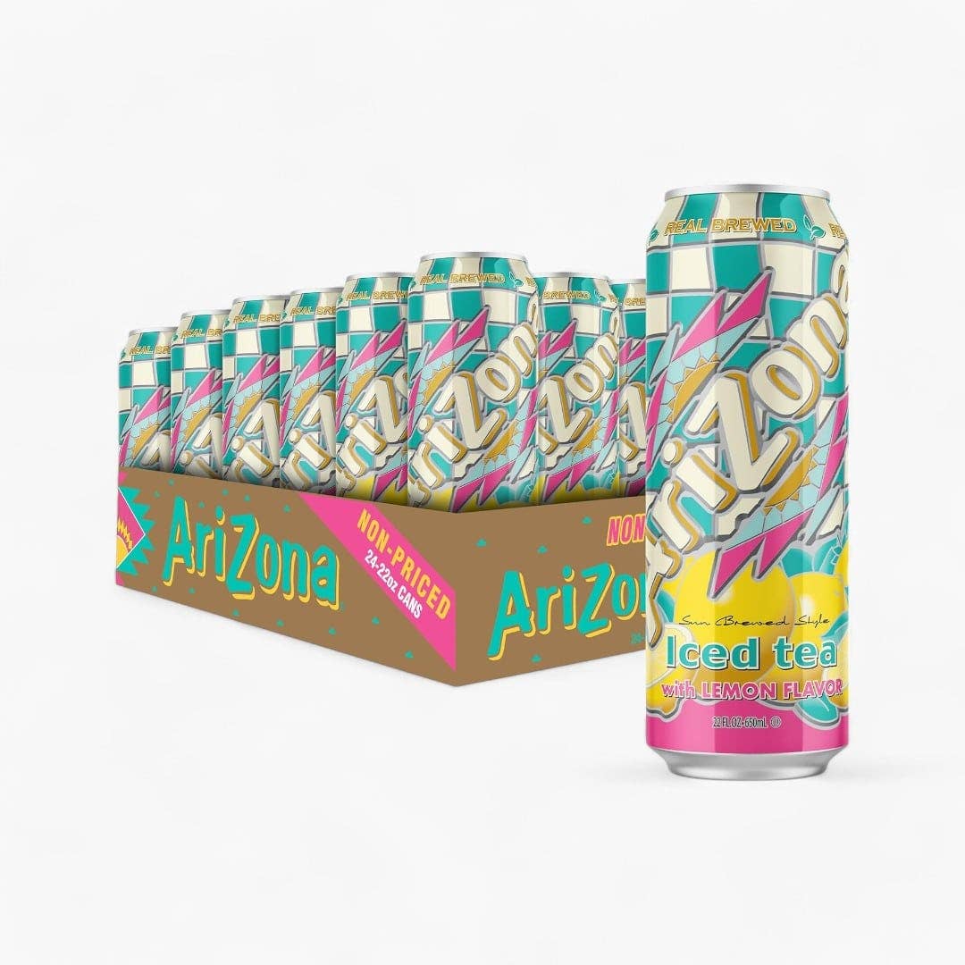 L&F Universal Goods - Vente Thé glacé - Canette de thé au citron Arizona 24/22Oz0