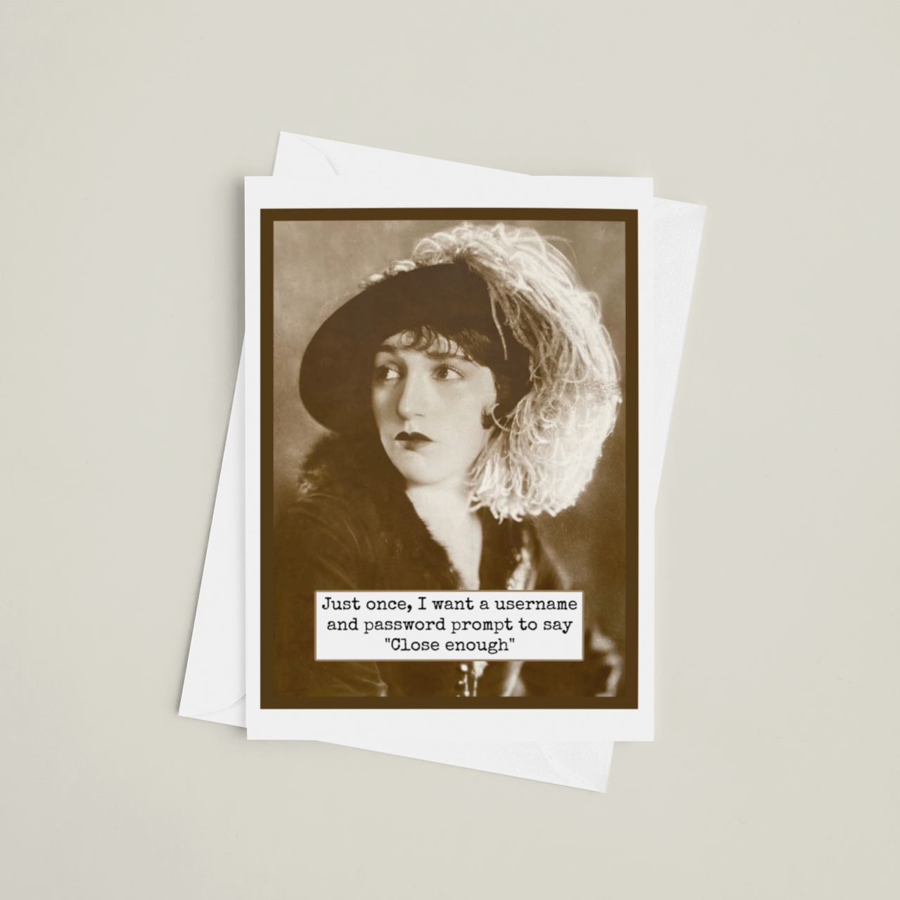 Raven's Rest Studio - Wholesale Everyday Greeting Card - Funny Greeting Card. Just Once, I Want a Username...2