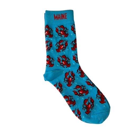 Maine Souvenirs - Wholesale Socks - Unisex - Maine Lobster Printed Socks1