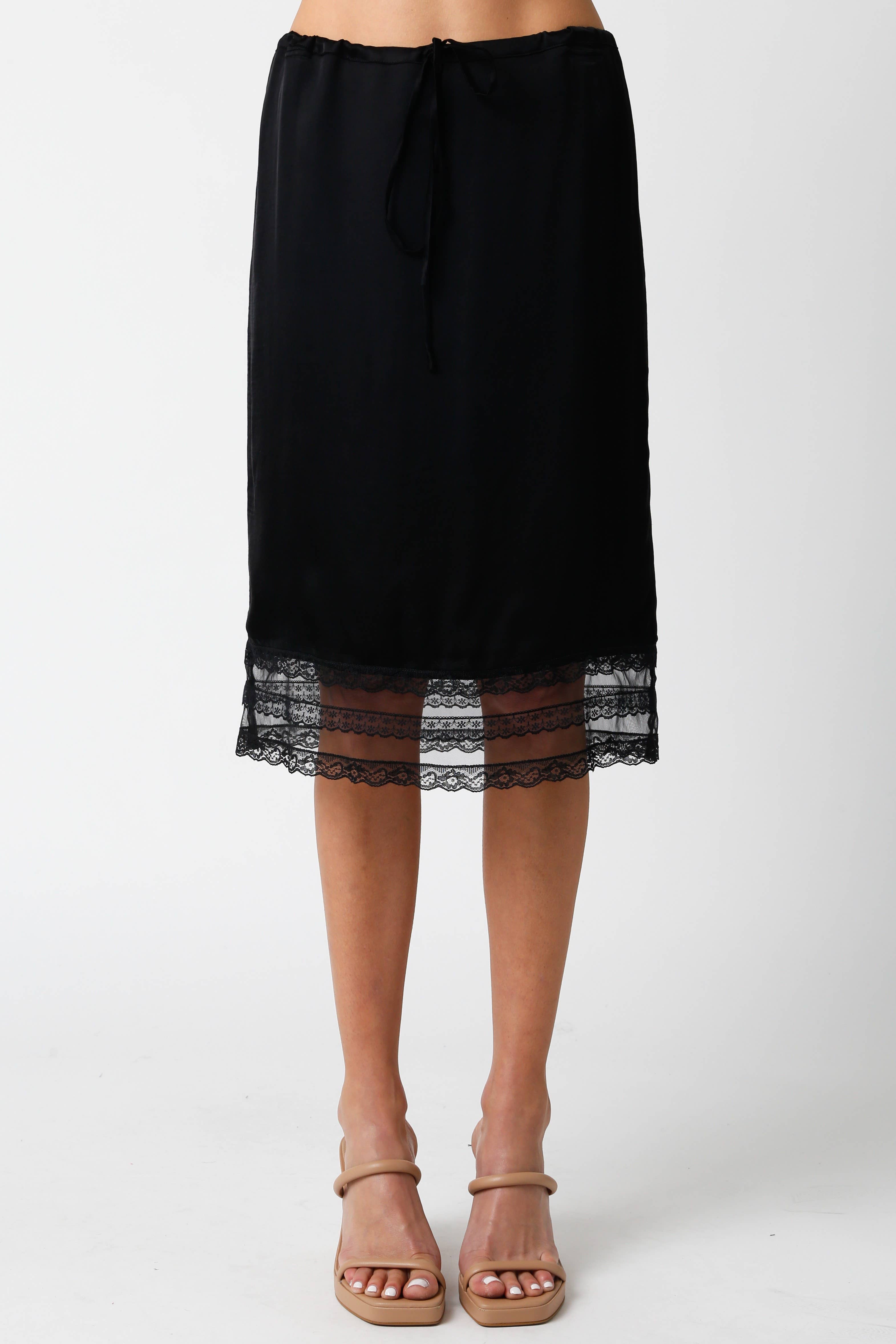 Olivaceous - Wholesale Rok - Dames - Lyra Satijnen Rok0