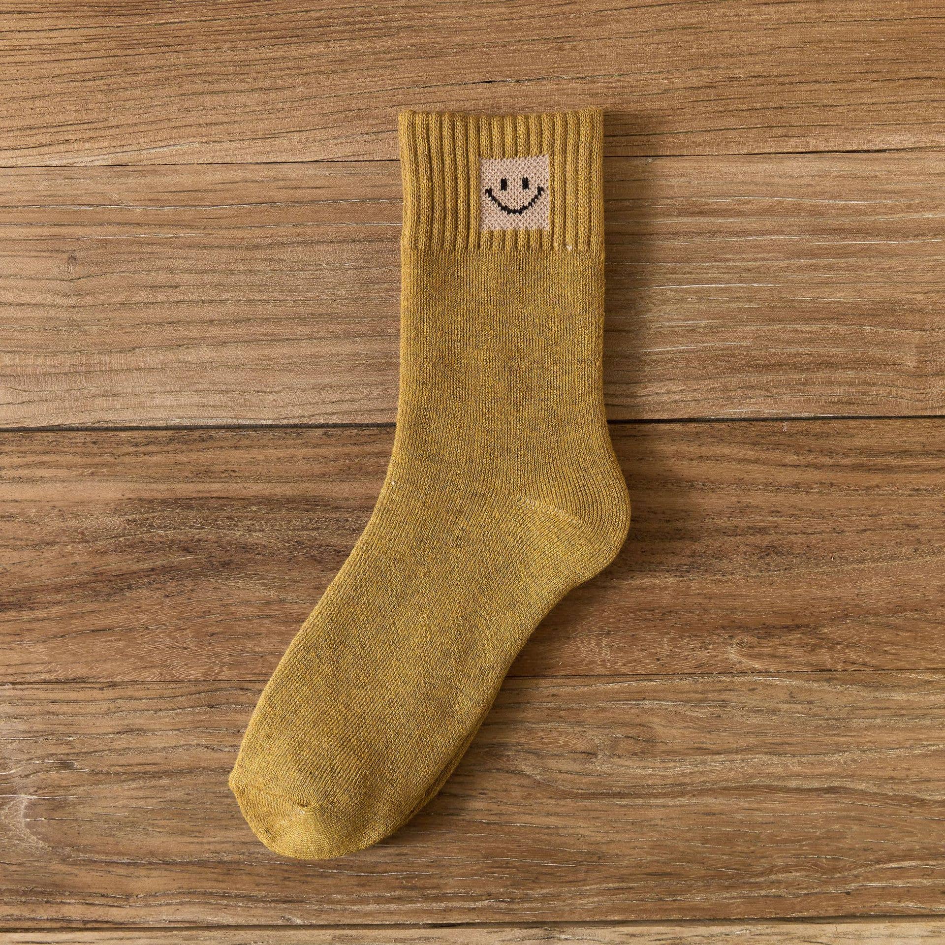 MKS America - Wholesale Socks - Women's - Smiley Face Icon Fleece Socks2