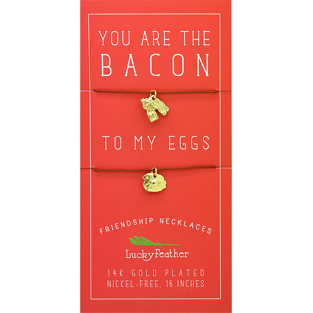Lucky Feather - Vente Colliers à pendentif - Collier d'amitié - Doré - BACON/EEGS0