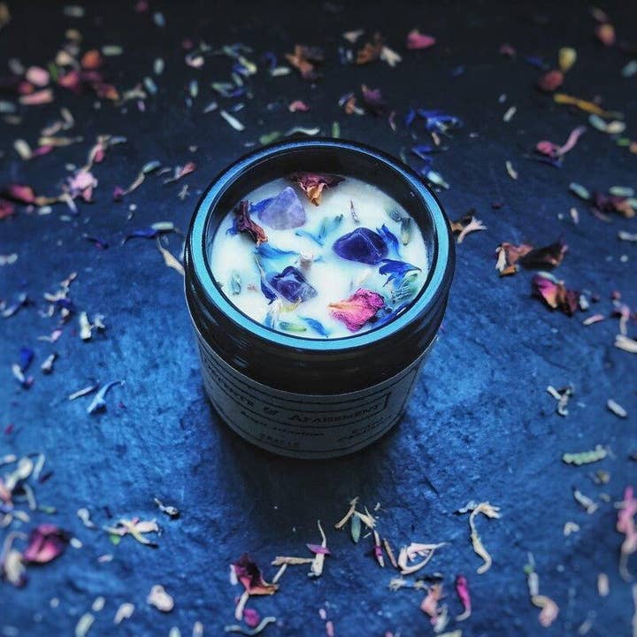 Atelier Oracle - Venta al por mayor Velas en tarros - Vela «Relajación y Calma» con Lavanda y Cristal de Amatista2