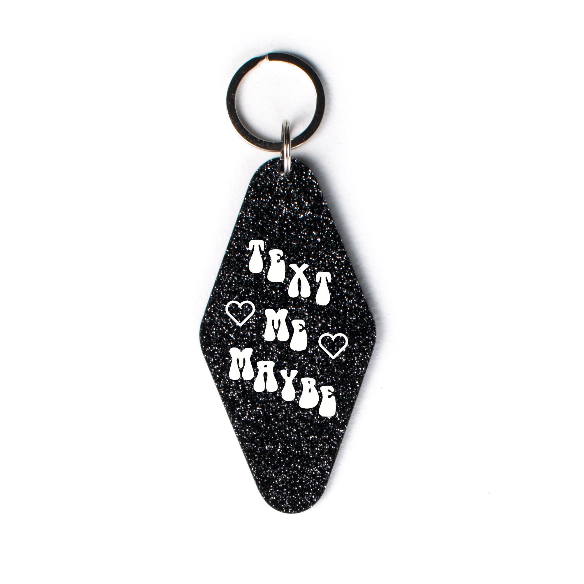 femfetti - Wholesale Keychain – Women's - Text Me Maybe Glitter Motel Keychain1