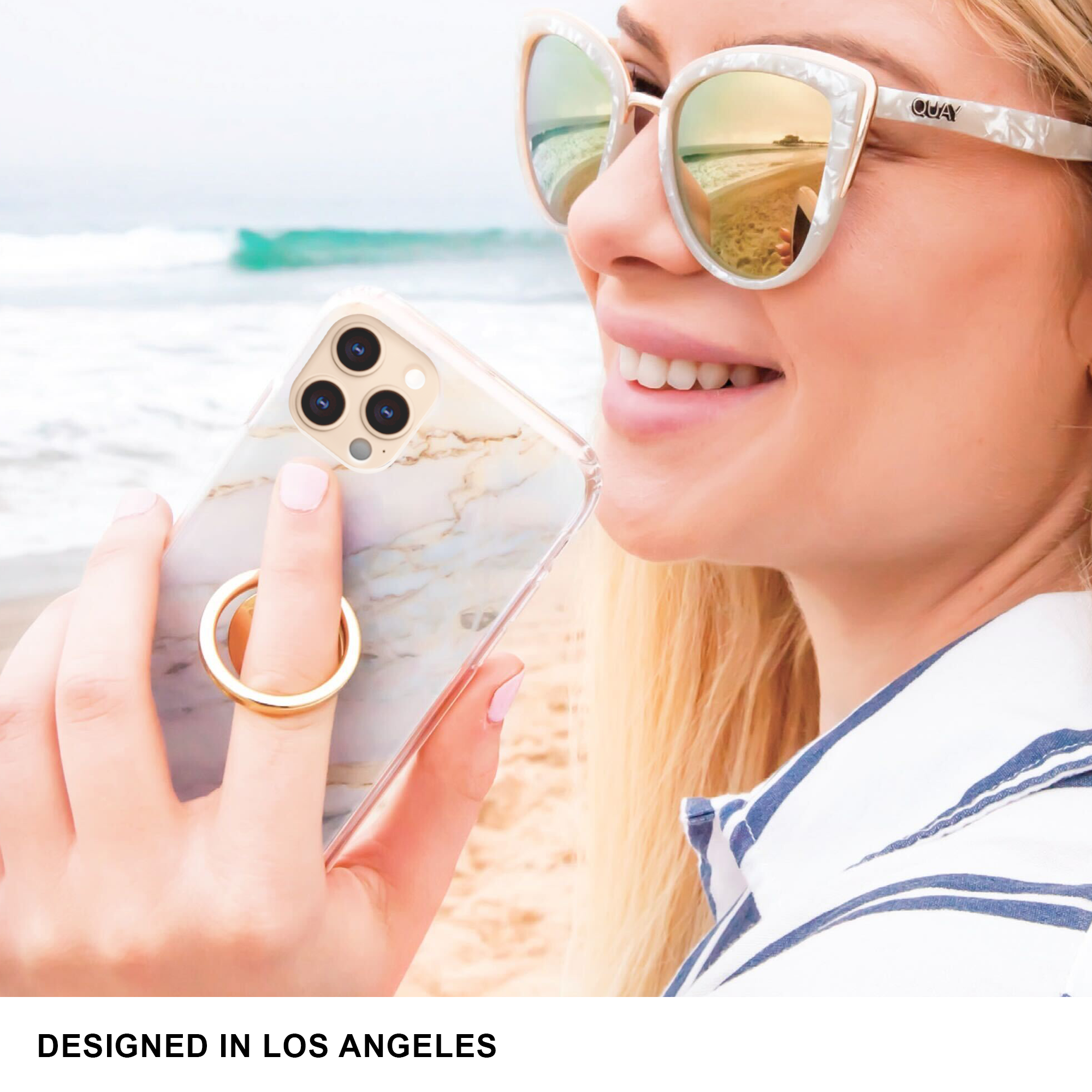 Ellie Rose - Wholesale Phone Grip - Gold Phone Ring5