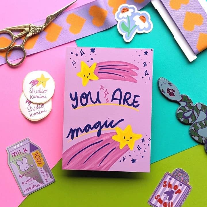Studio Kumimi - Wholesale Postcard - You Are Magic Postcard