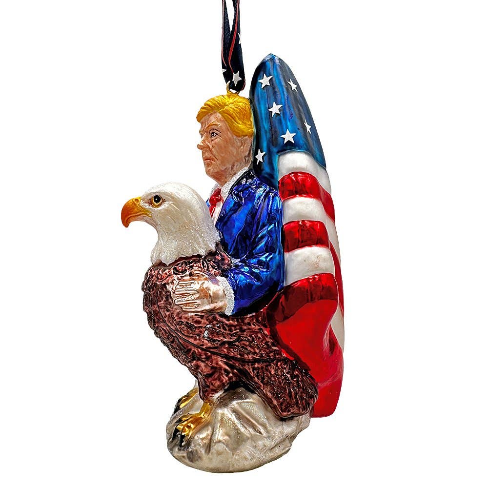 OrnamentallyYou - Wholesale Ornament - Exclusive Premium President Trump Glass Christmas Ornament4