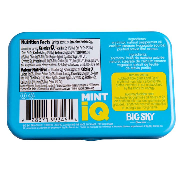 Big Sky Brands Inc. - Wholesale Mints - Mint IQ - Icy Peppermint - 144ct