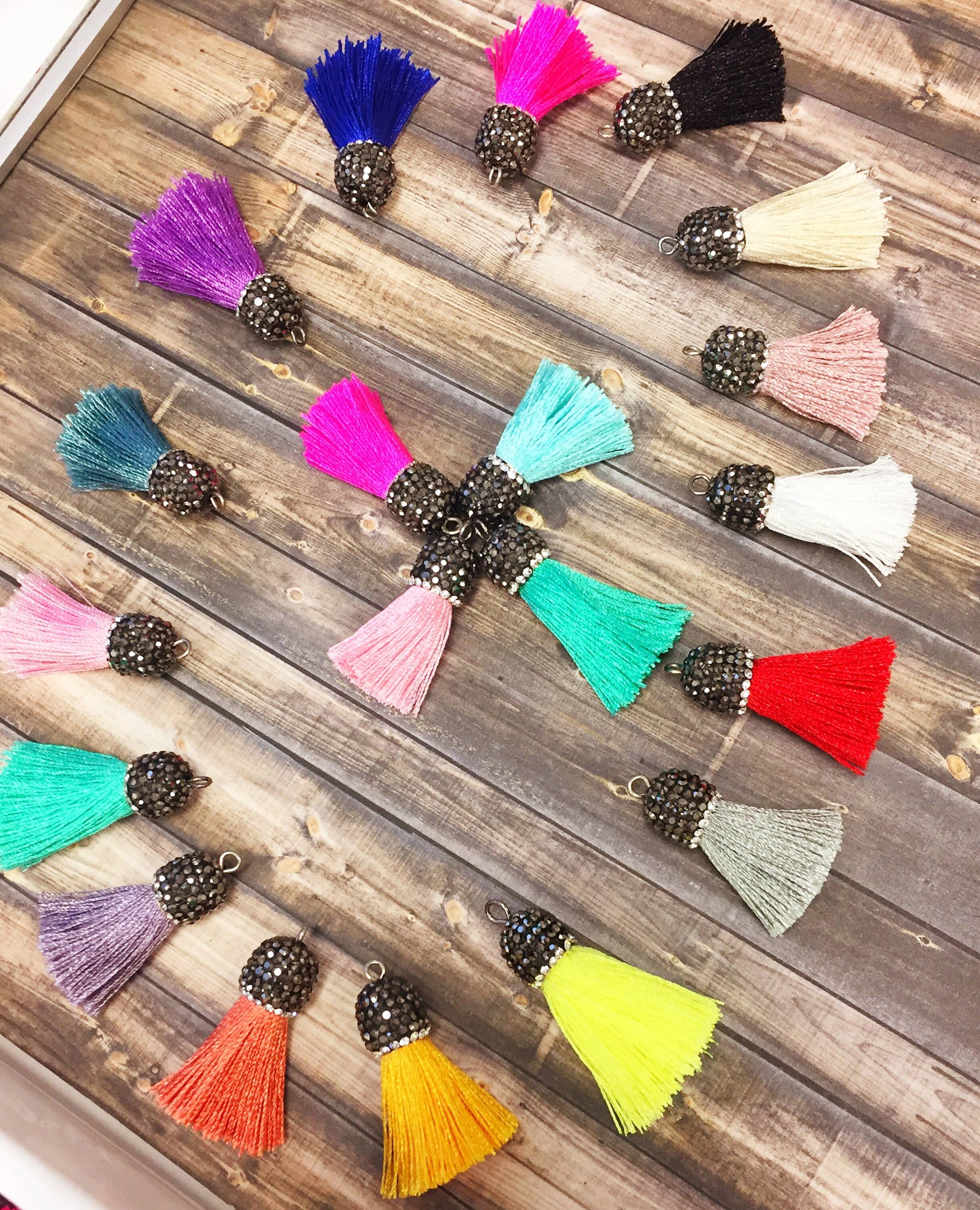 The Bead Bazaar - Wholesale Keychain - Women's - Tassel, Tassels, Jewelry Tassels, Tassels For Jewelry, Mini Tassels, Tassel Garland, Mini Tassel, Tassels For Keychain, Tassel Jewelry, Mini2
