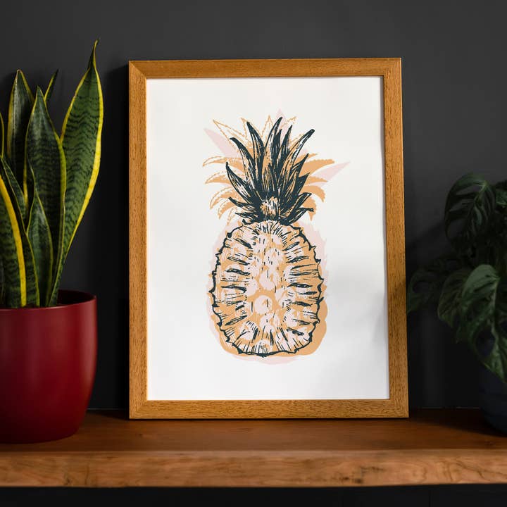 Ananas-Stempel-Druck für den Großhandel von Ink & Drop