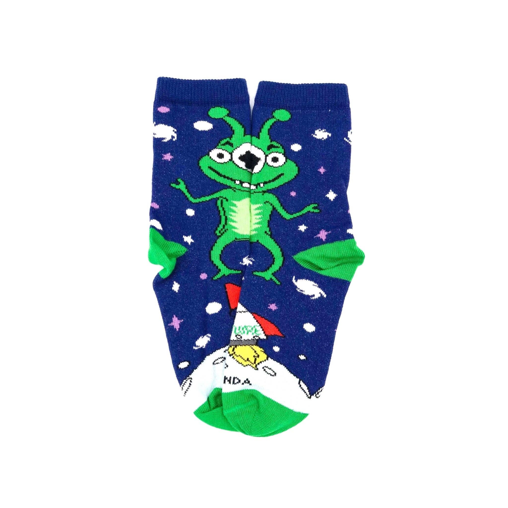 Sock Panda - Vendita all'ingrosso Calzini - Bambini - Calzini Cotan the Alien (0-7 anni) di Sock Panda1