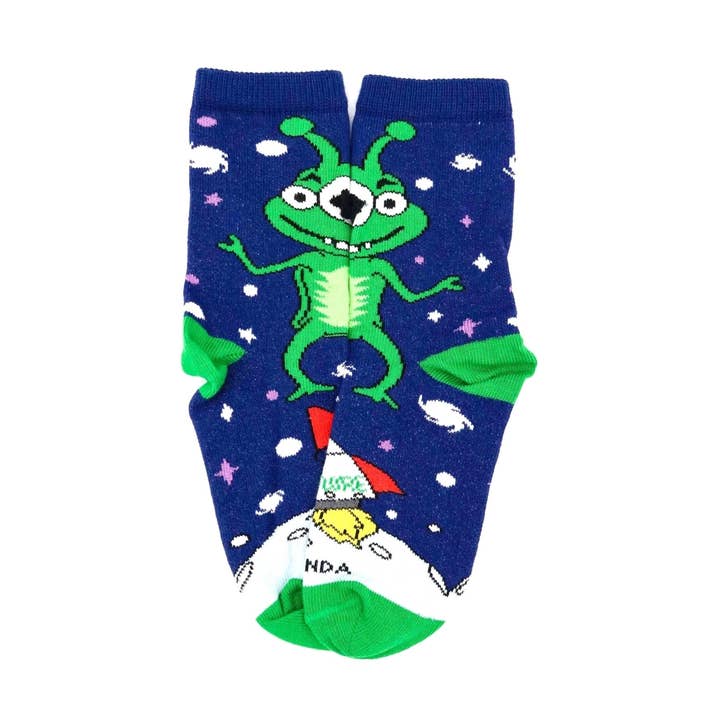 Sock Panda - Vendita all'ingrosso Calzini - Bambini - Calzini Cotan the Alien (0-7 anni) di Sock Panda1