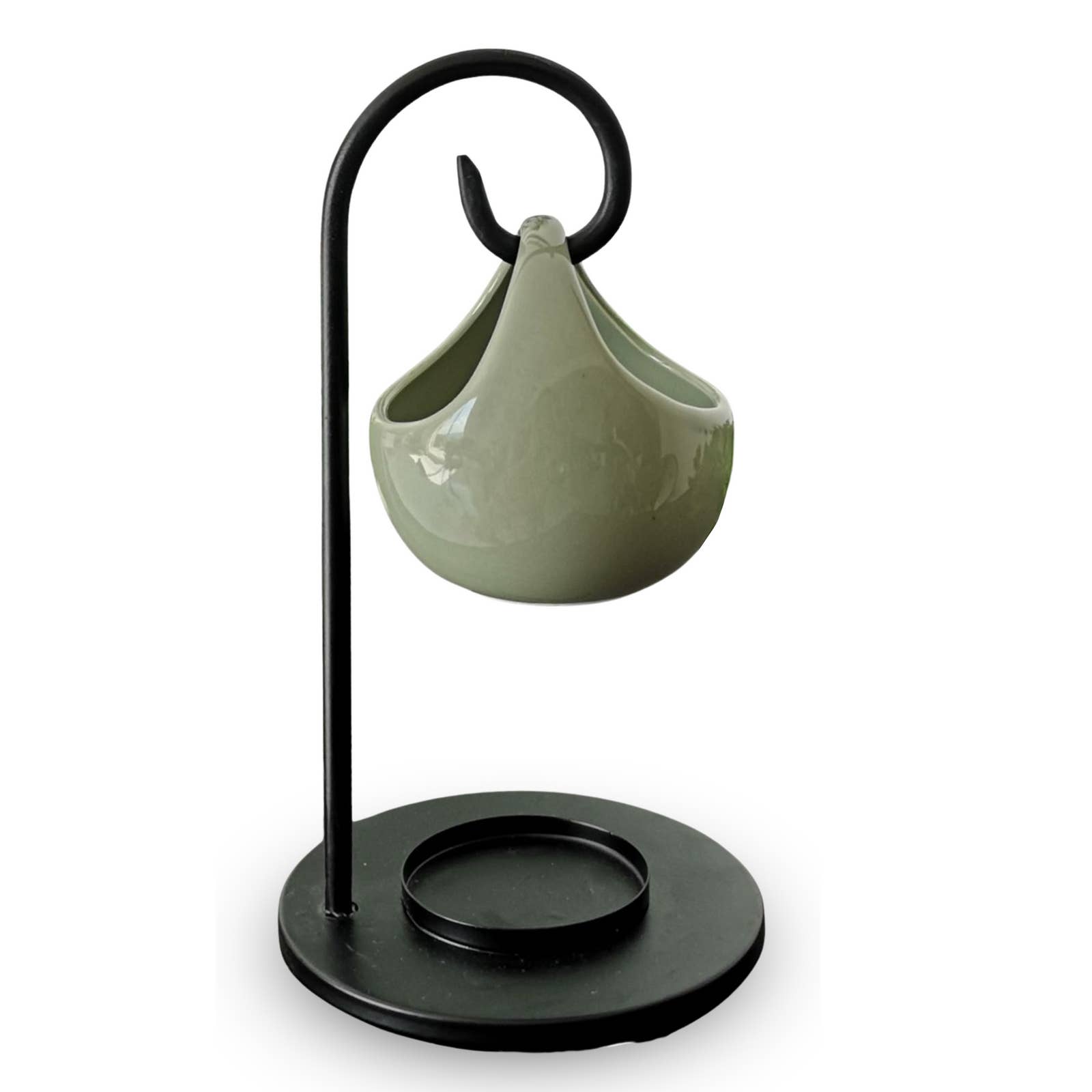 Zen'Arôme – wholesale Oljevärmare – Rökelsebrännare i smidesjärn med hängande keramikskål Seis10