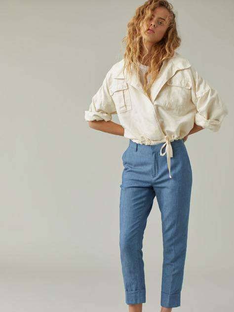 Pantalon Stewart Mid Blue de CLOSED Official pour la vente par Affaire de Femmes