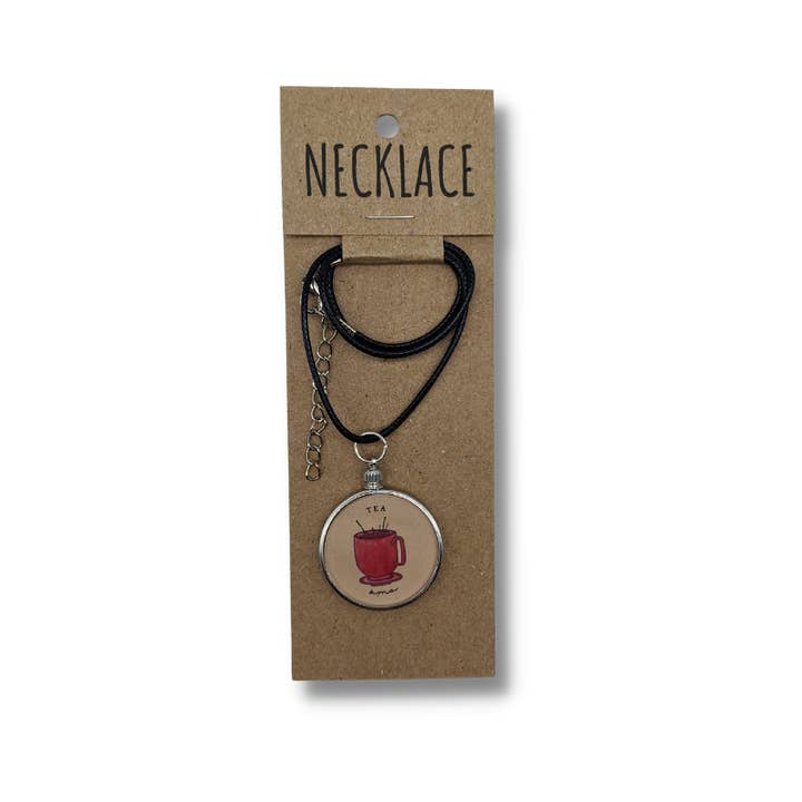 "Tea Amo" | Tea Cup | Necklace for wholesale by E. Paganelli Art