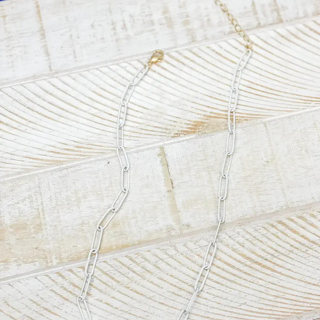 Prep Obsessed Wholesale - Wholesale Link & Chain Necklace - Enamel Paperclip Chain Necklaces2