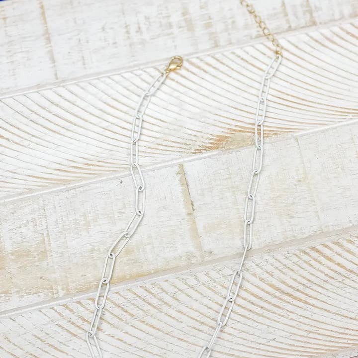 Prep Obsessed Wholesale - Wholesale Link & Chain Necklace - Enamel Paperclip Chain Necklaces2