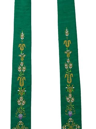 Florescência - Estola de Seda Artística # 18610 por atacado de mds