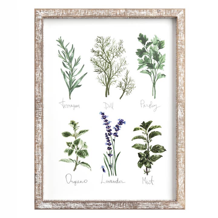 Kitchen Herbs & Spices Print for wholesale by Barnyard Designs