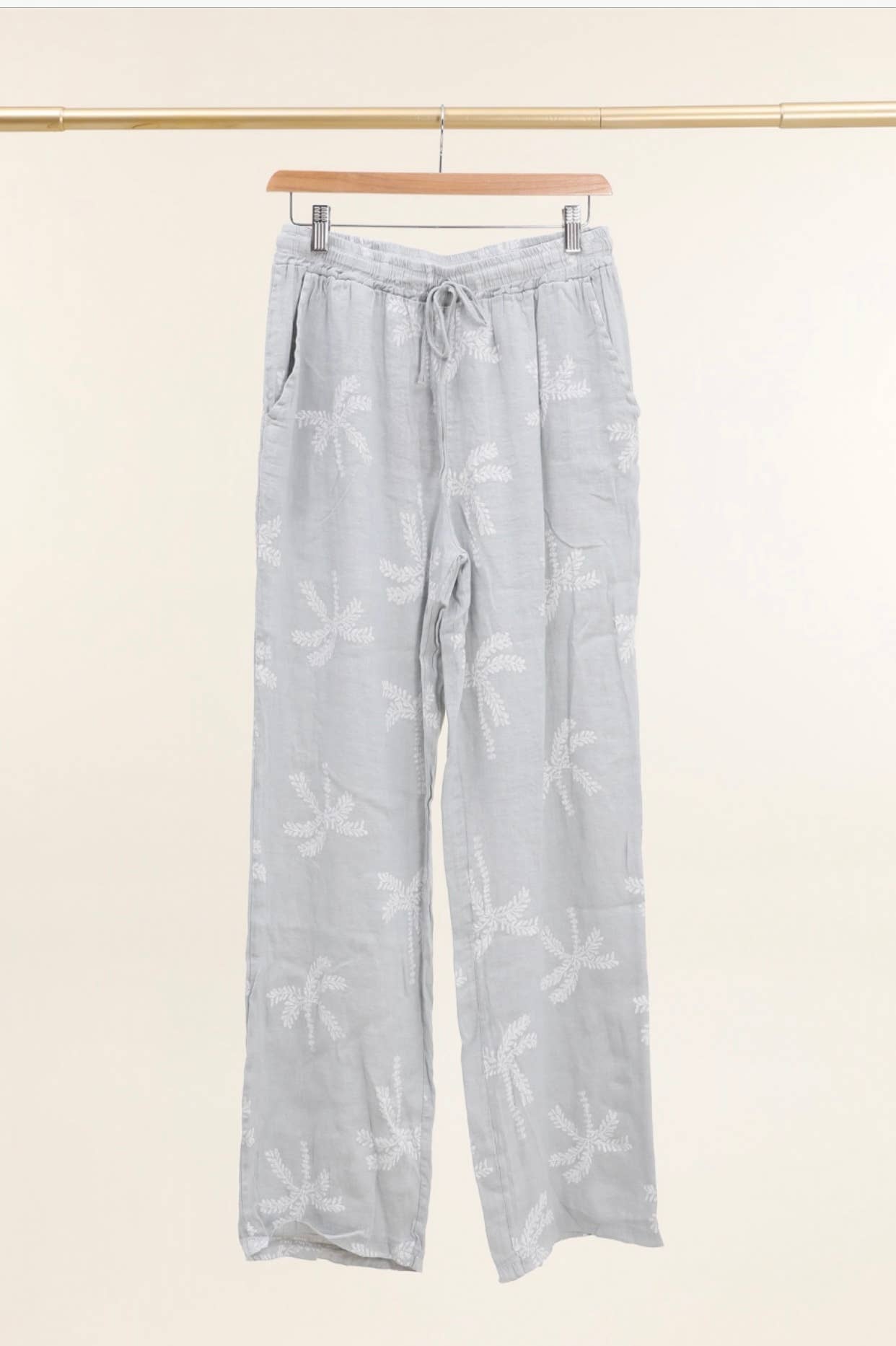 LÉA & LUC - Vente Pantalon – femme - Pantalons imprimé en 100% Lin REF.821831