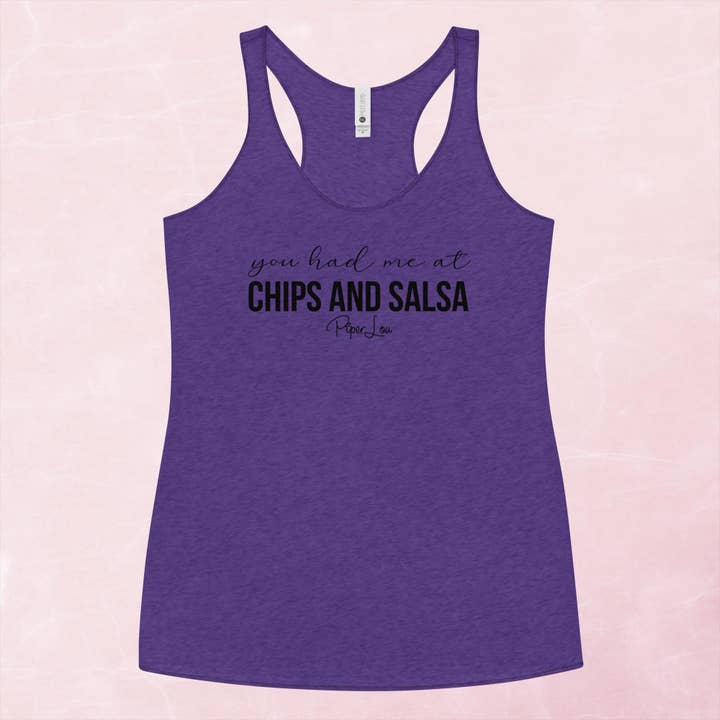Piper Lou Collection - Wholesale Tank Top - Women's - You Had Me At Chips And Salsa Graphic Tank Top