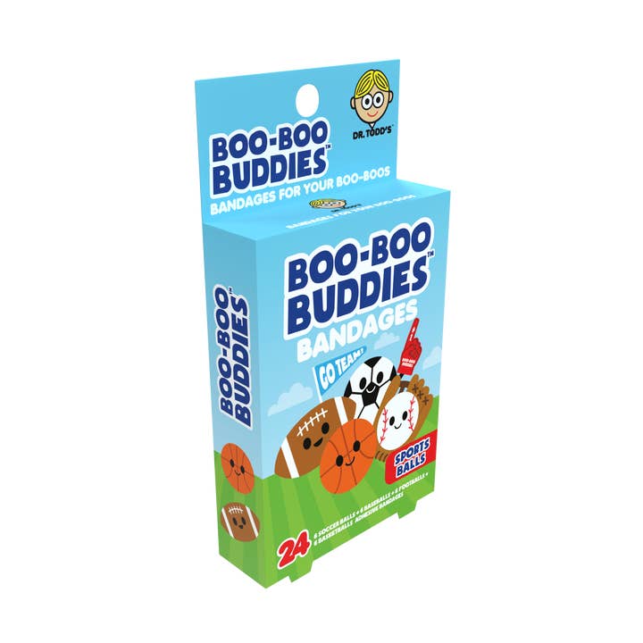 Boo Boo Buddies - Venta al por mayor Tiritas/vendas - Tiritas para Niños – Pelotas Deportivas (24 Unidades, Sin Látex)3