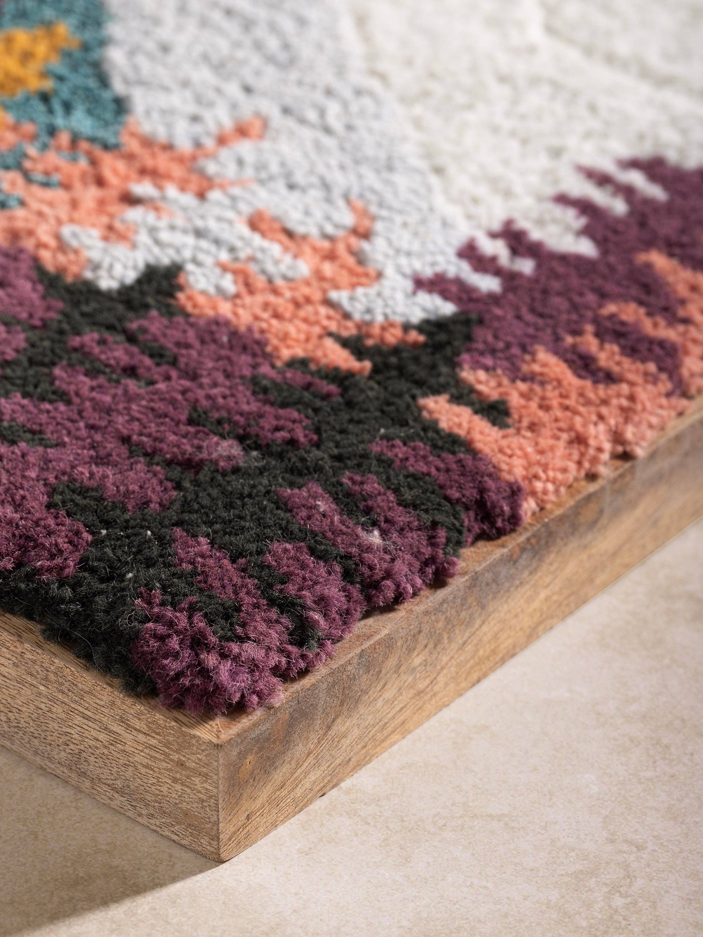 GAURI KOHLI - Wholesale Tapestry/Textile - Mirza Tufted Wall Art – 18×18"2